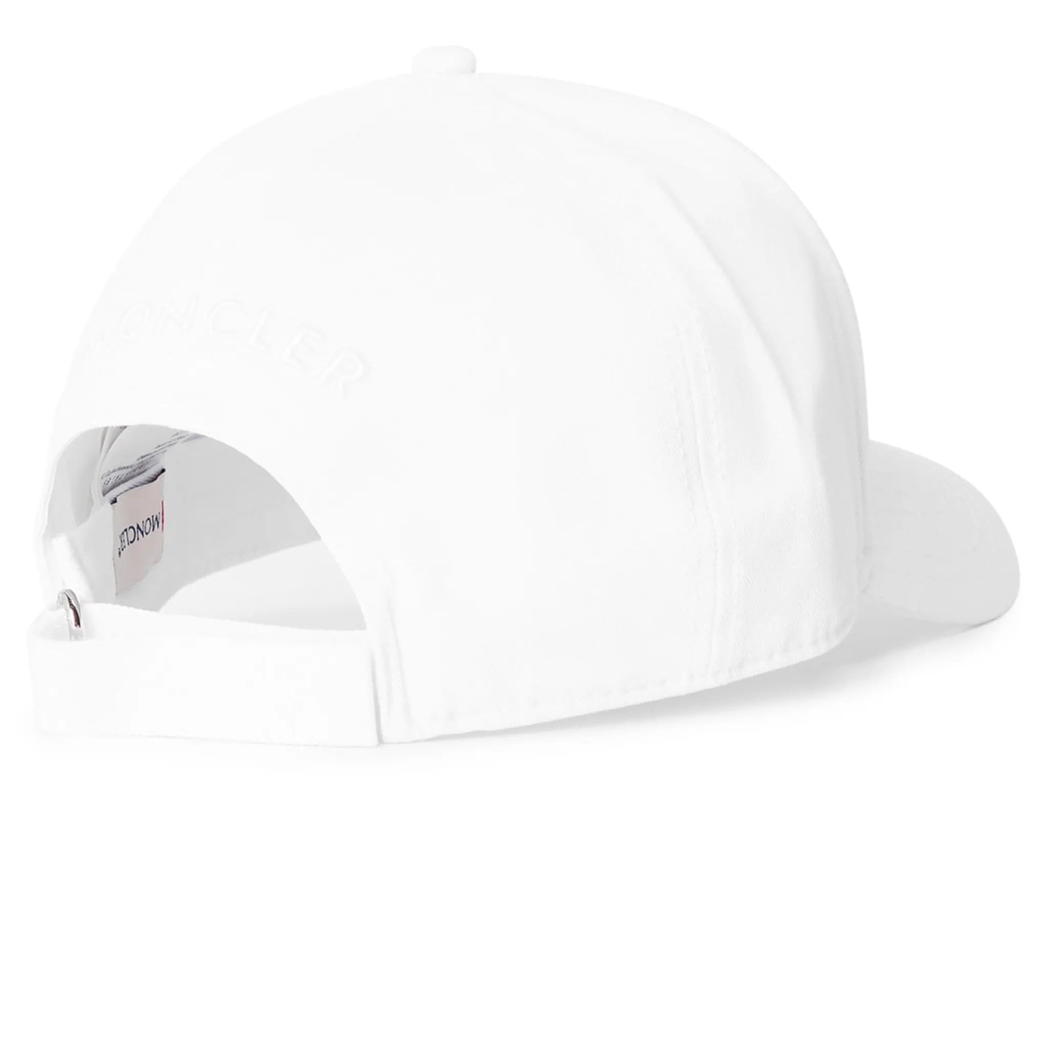 Back view of Moncler Gabardine Baseball White Cap K10913B0003904863778